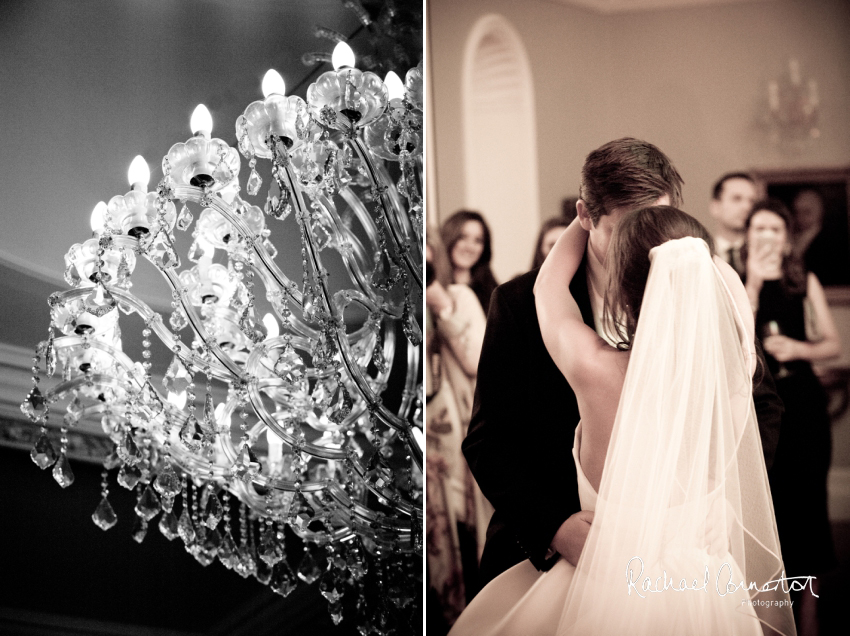 Professional colour photograph of Eloise and Will's winter wedding at Rushton Hall by Rachael Connerton Photography