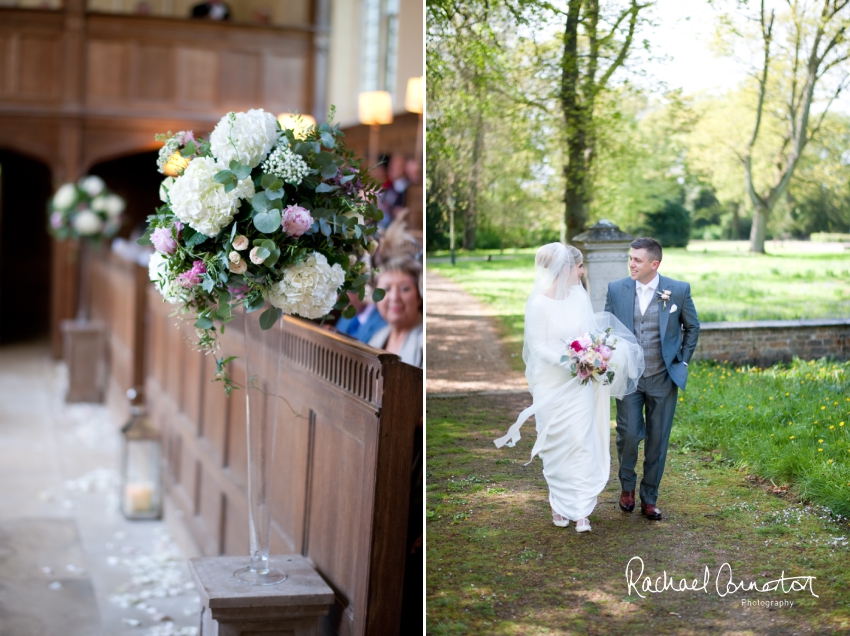 Professional colour photograph of Annabel and Andrew's spring wedding at Stapleford Park by Rachael Connerton Photography