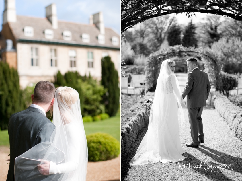 Professional colour photograph of Annabel and Andrew's spring wedding at Stapleford Park by Rachael Connerton Photography