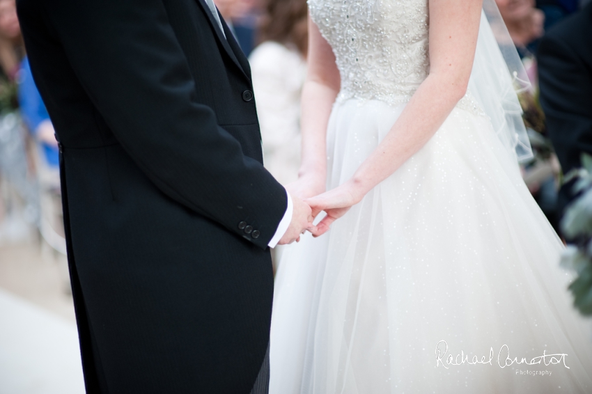 Professional colour photograph of Sarah and Johnathan's Christmas wedding at Stapleford Park by Rachael Connerton Photography