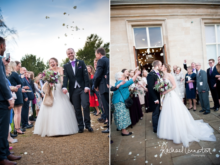 Professional colour photograph of Sarah and Johnathan's Christmas wedding at Stapleford Park by Rachael Connerton Photography