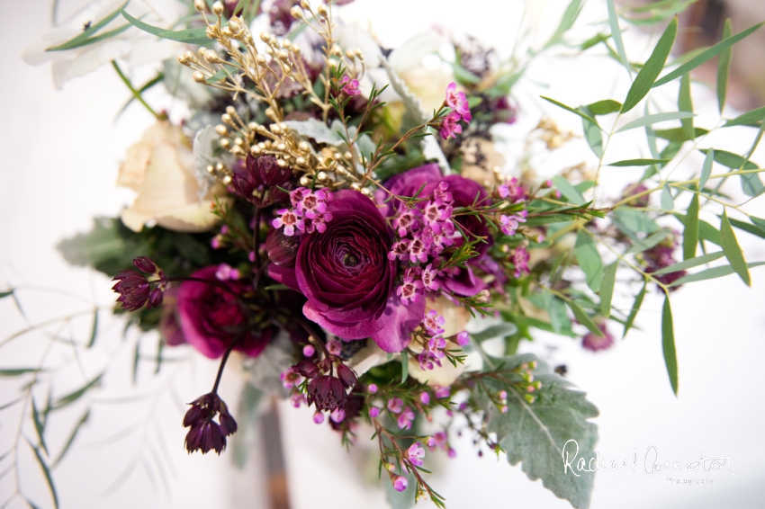 Professional colour photograph of Sarah and Johnathan's Christmas wedding at Stapleford Park by Rachael Connerton Photography