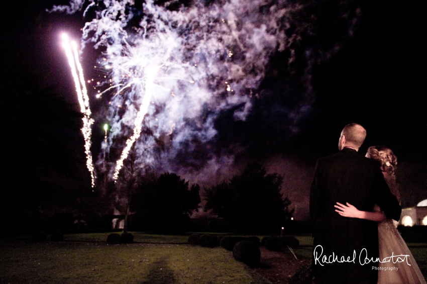 Professional colour photograph of Sarah and Johnathan's Christmas wedding at Stapleford Park by Rachael Connerton Photography