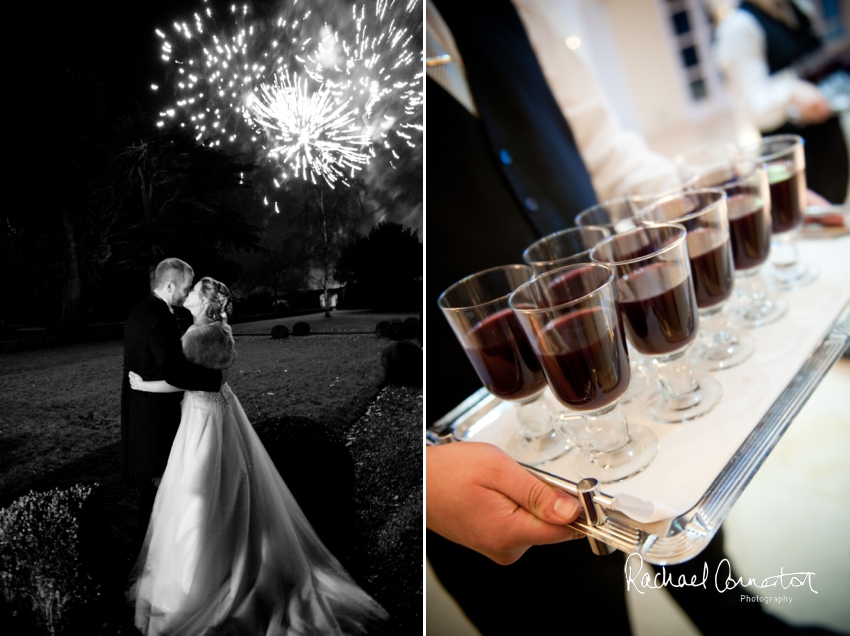 Professional colour photograph of Sarah and Johnathan's Christmas wedding at Stapleford Park by Rachael Connerton Photography