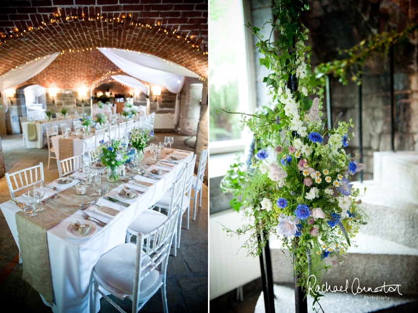 Professional colour photograph of Holly and Chris' Cornwall beach wedding at Palhawn Fort by Rachael Connerton Photography