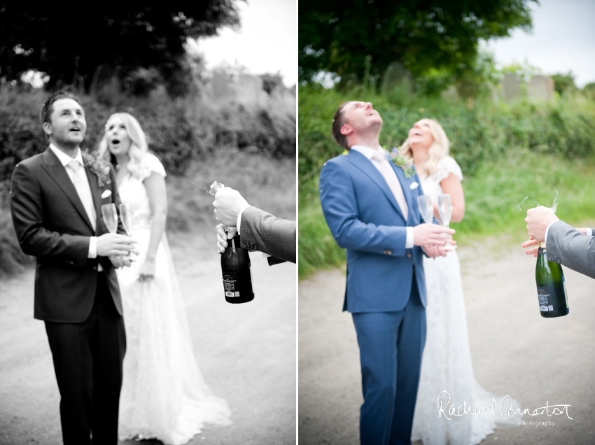 Professional colour photograph of Holly and Chris' Cornwall beach wedding at Palhawn Fort by Rachael Connerton Photography