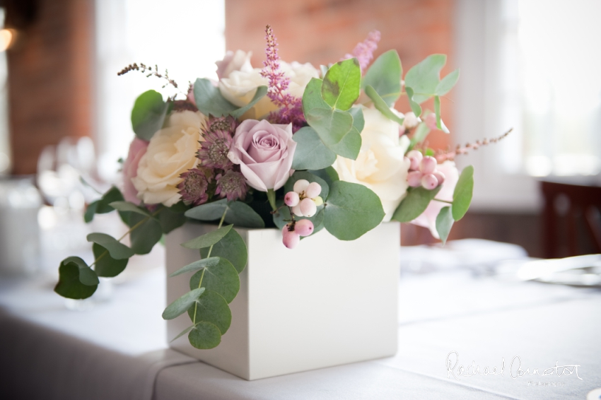 Professional colour photograph of Jemma and Kane's wedding at The West Mill, Derby by Rachael Connerton Photography