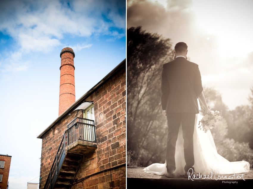 Professional colour photograph of Jemma and Kane's wedding at The West Mill, Derby by Rachael Connerton Photography