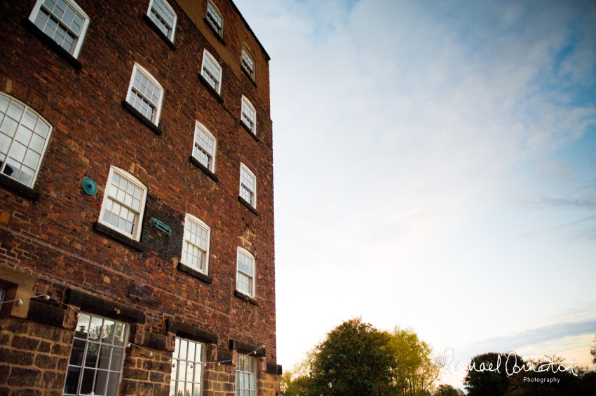 Professional colour photograph of Jemma and Kane's wedding at The West Mill, Derby by Rachael Connerton Photography