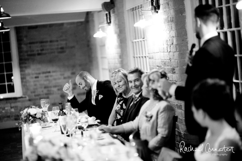 Professional colour photograph of Jemma and Kane's wedding at The West Mill, Derby by Rachael Connerton Photography