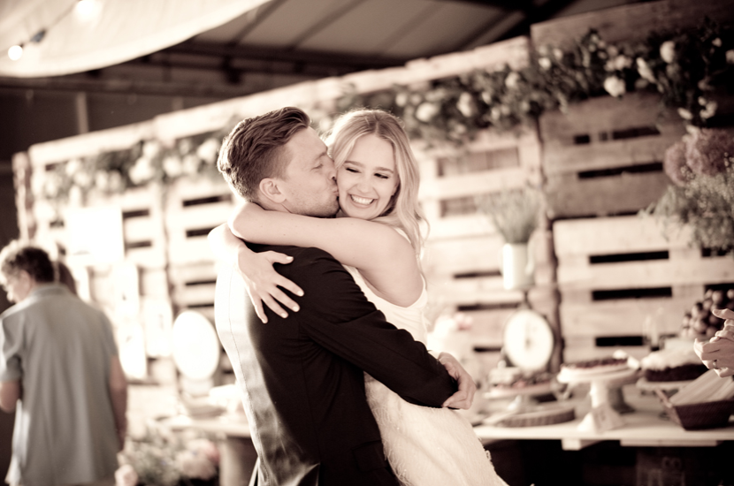 Professional colour photograph of English country wedding