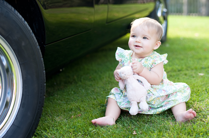 Professional colour photograph of baby